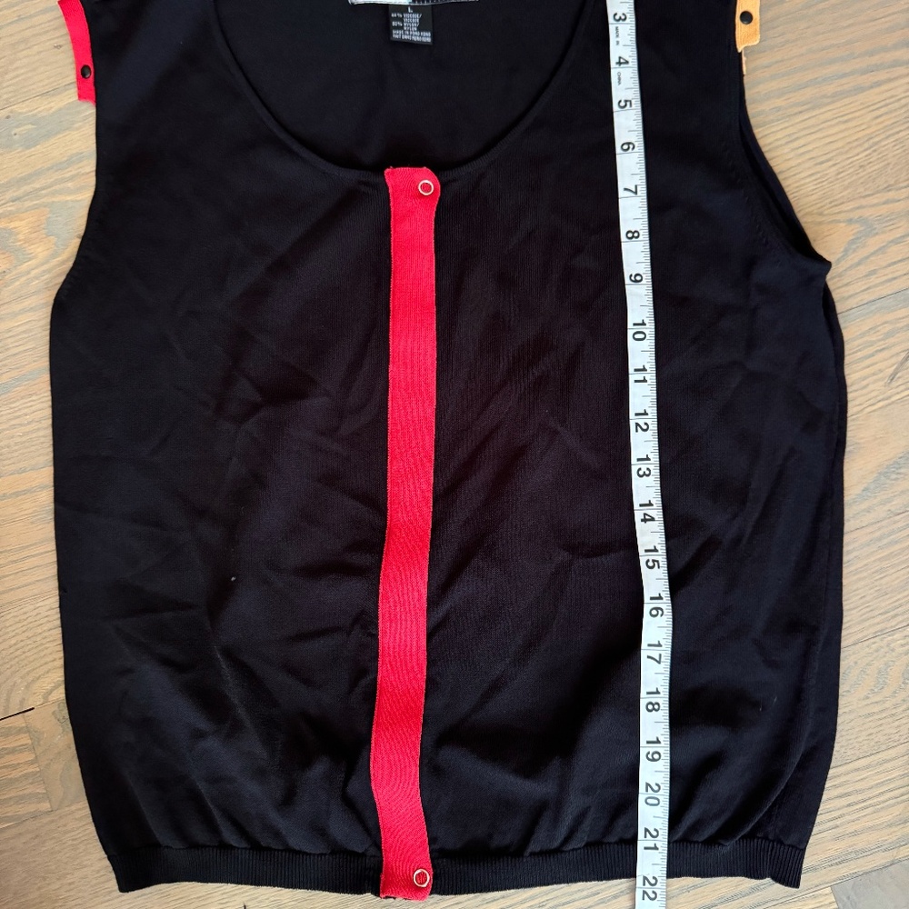 Jamie Sadock, LLC black knit golf tank - size Large - Picture 4 of 6